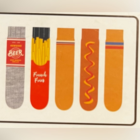 Orrsum Sock Co (brand) socks NEW package of 5 🍟🍺🌭 - Picture 2 of 7
